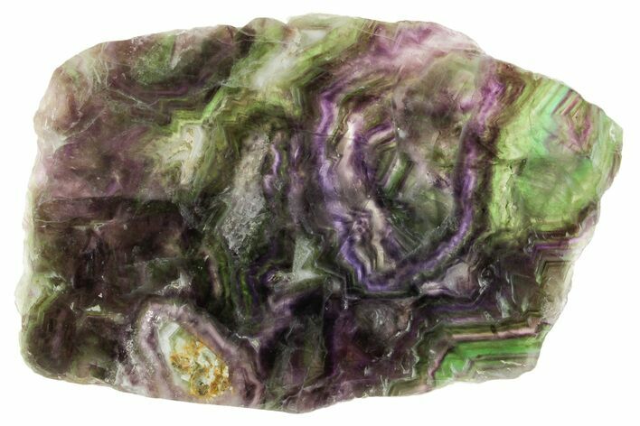 Colorful Polished Fluorite Slab - China #367879